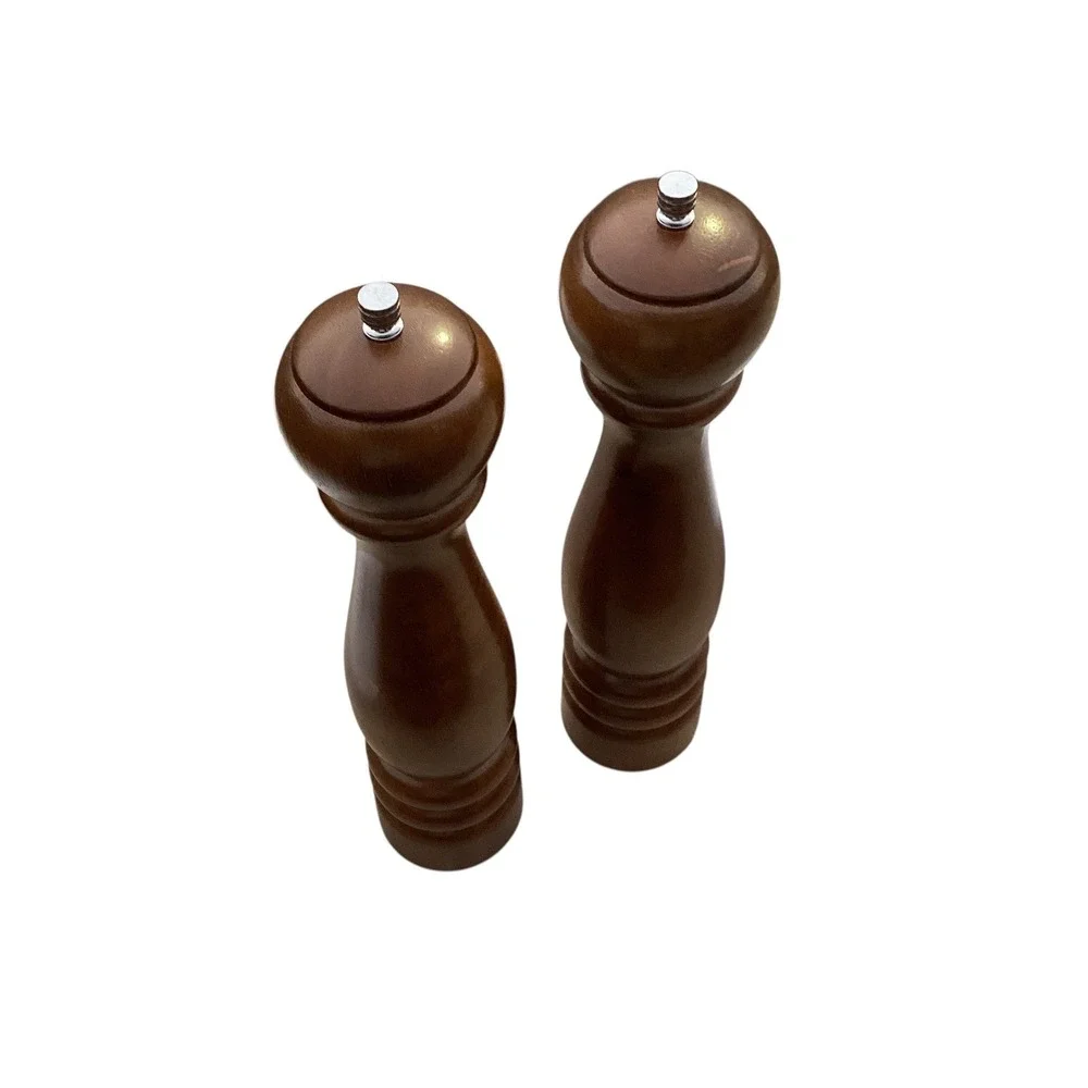 AD Craft Wood Pepper Mill Grinder Set Of 2 Kitchen Table Decor 12 Inch
